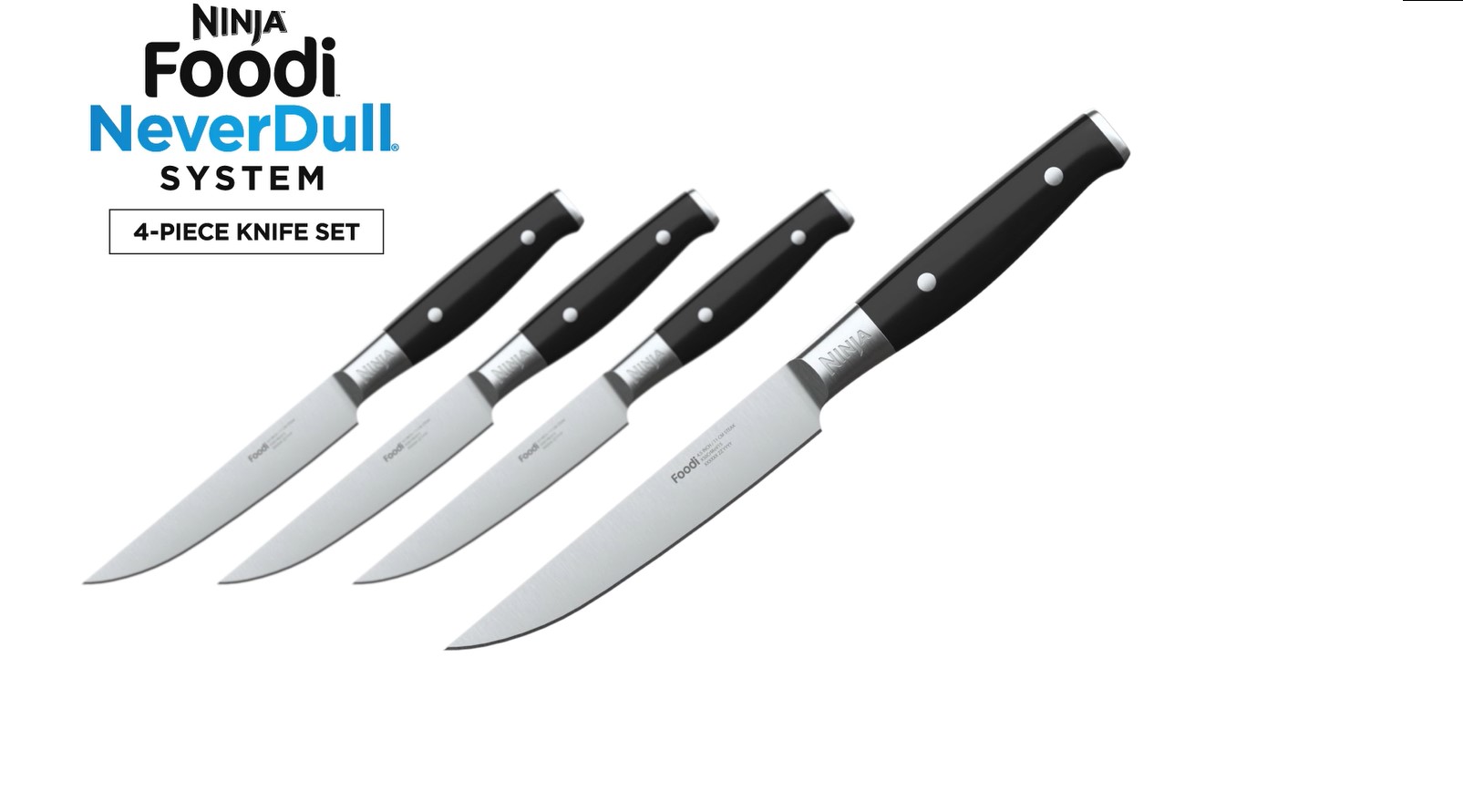 Amazon.com: Ninja K32004 Foodi NeverDull System 4-Piece Steak